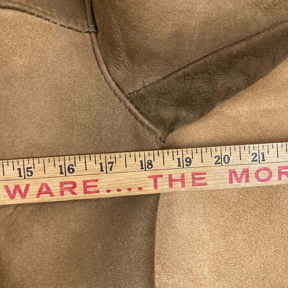 Genuine Shearling Sheepskin Penny Lane Leather Coat EU44 - Picture 11 of 13